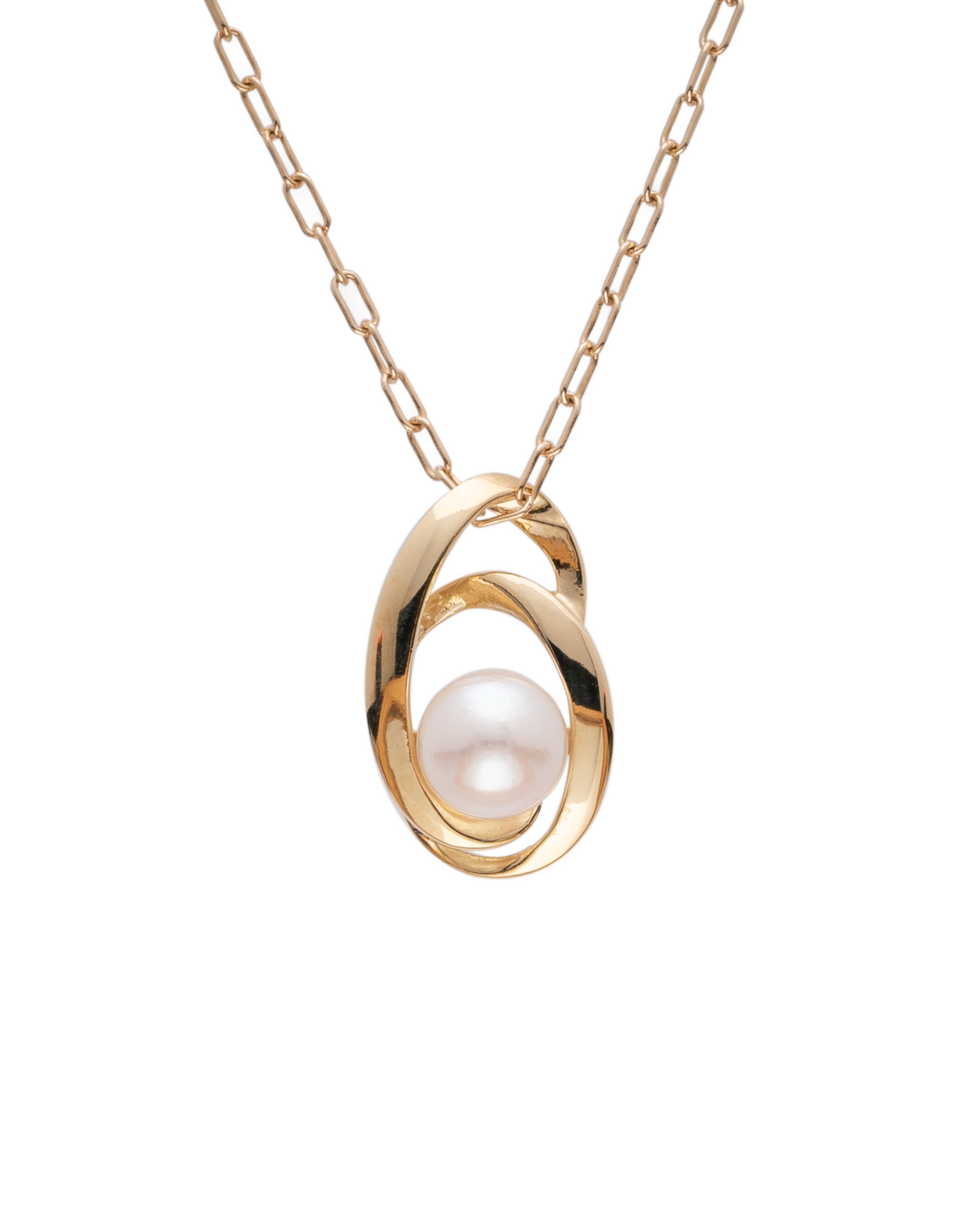 Golden Embrace – Akoya Pearl Pendant