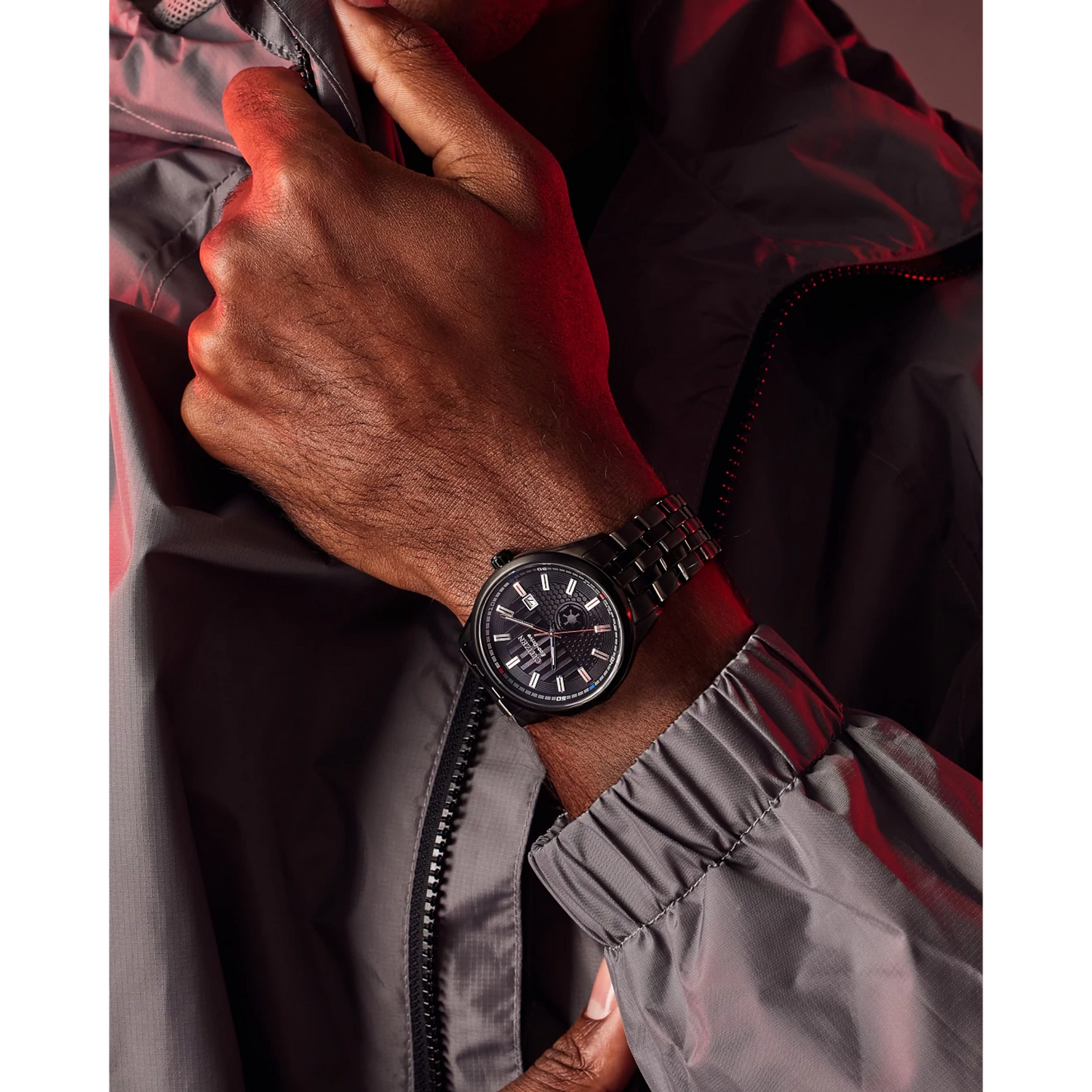 Citizen Darth Vader Returns BM7255-61W Limited Edition Watch – 41mm Black Ion-Plated Case, Eco-Drive, Star Wars Helmet-Inspired Dial, Imperial Symbol, Collectible Pin Included