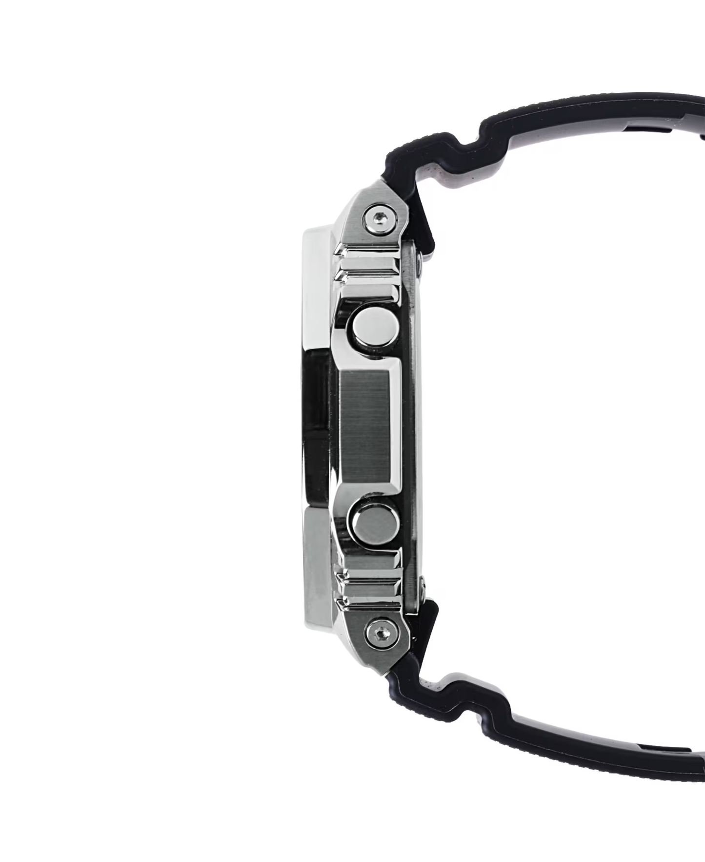 Close-up of a Casio G-Shock watch with a white background