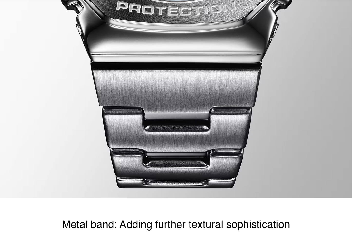 Casio G-STEEL GM2110D-7A, premium stainless-steel G-SHOCK with an octagonal bezel. Features a polished silver-tone dial, shock resistance, 200m water resistance, dual LED Super Illuminator, and world time. Stylish and durable.