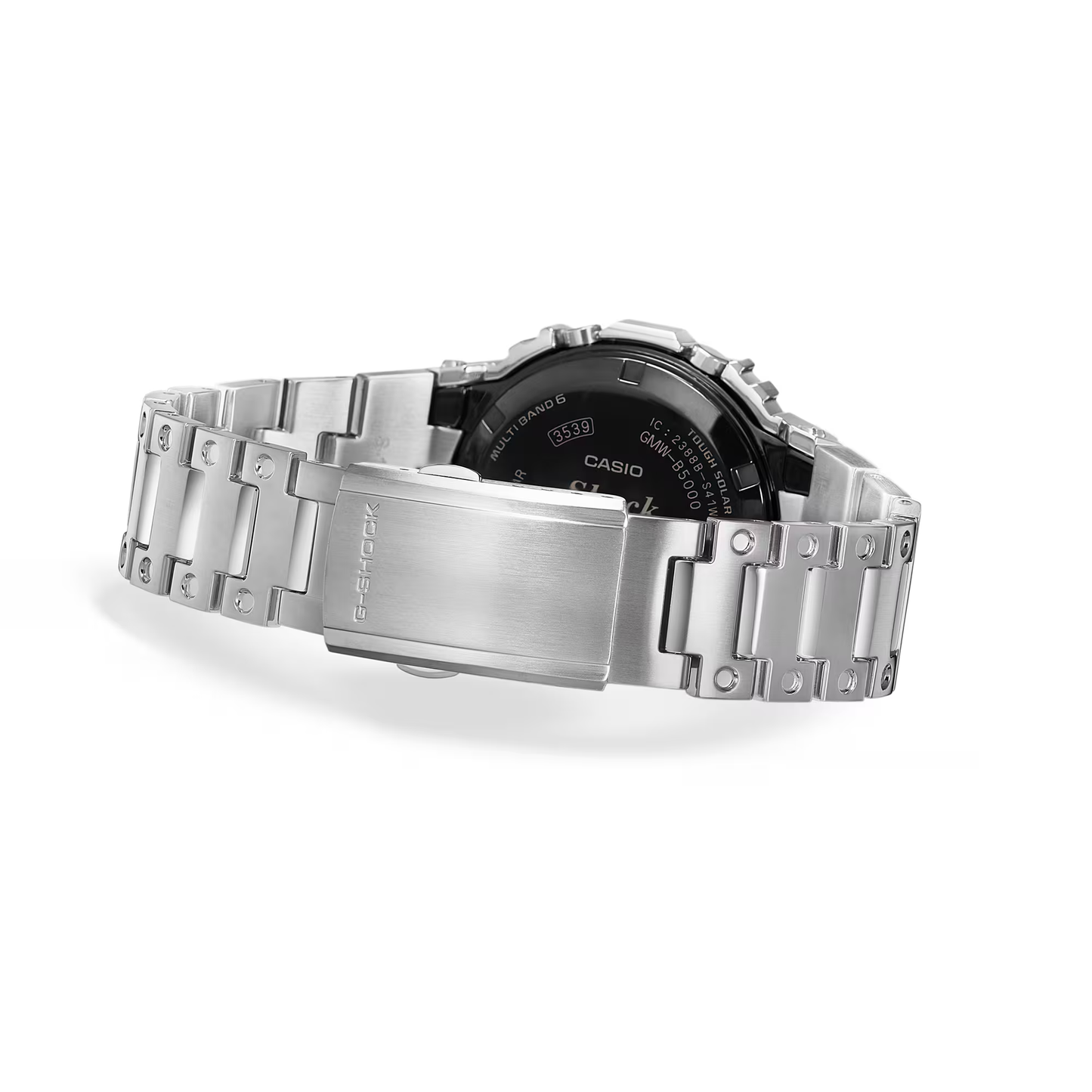 Casio G-SHOCK Full Metal GMWB5000D-1C – iconic DW5000C reimagined in stainless steel with Bluetooth, Tough Solar, 200m water resistance, and premium Japanese craftsmanship.