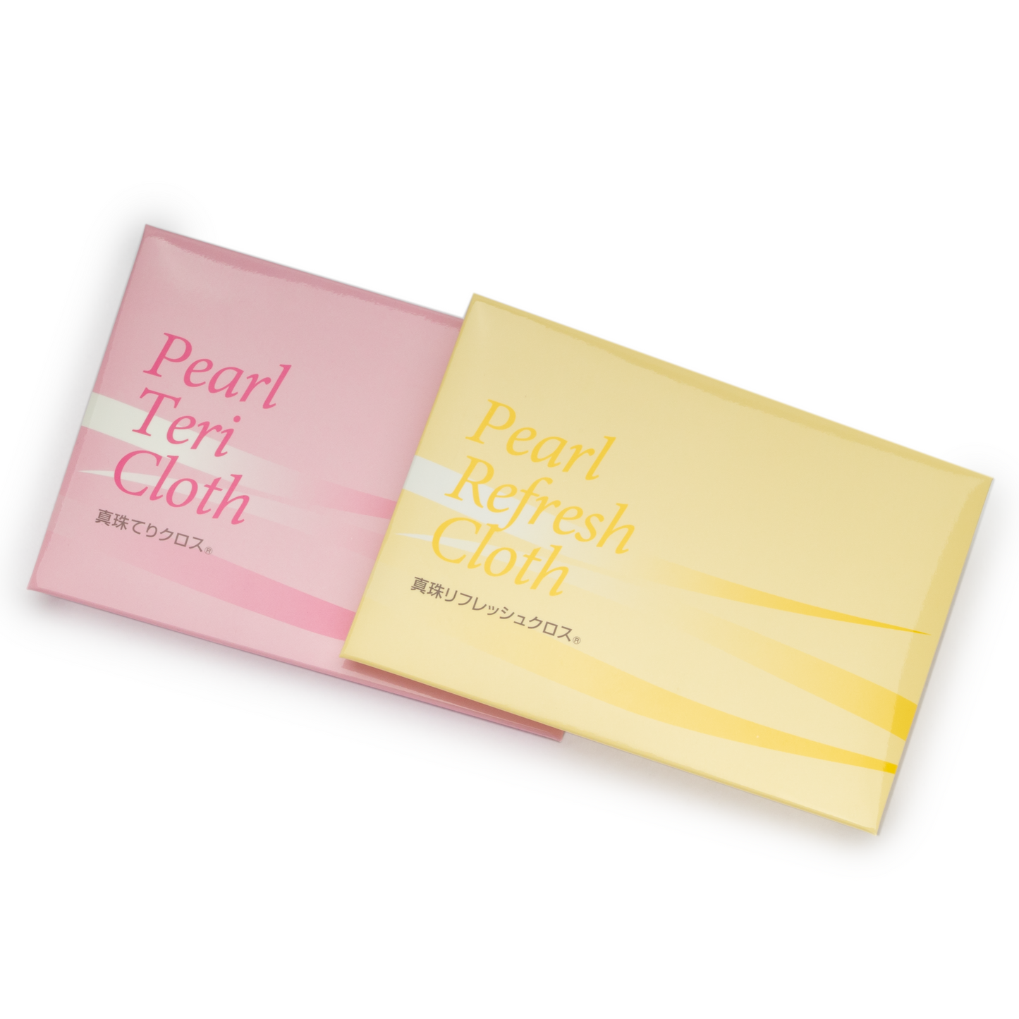 Pearl Care Cloth Set by Pearl Science Laboratory - Includes Pearl Teri Cloth & Pearl Refresh Cloth, Safe Pearl Cleaning & Maintenance, Available at Miseki Jewelry