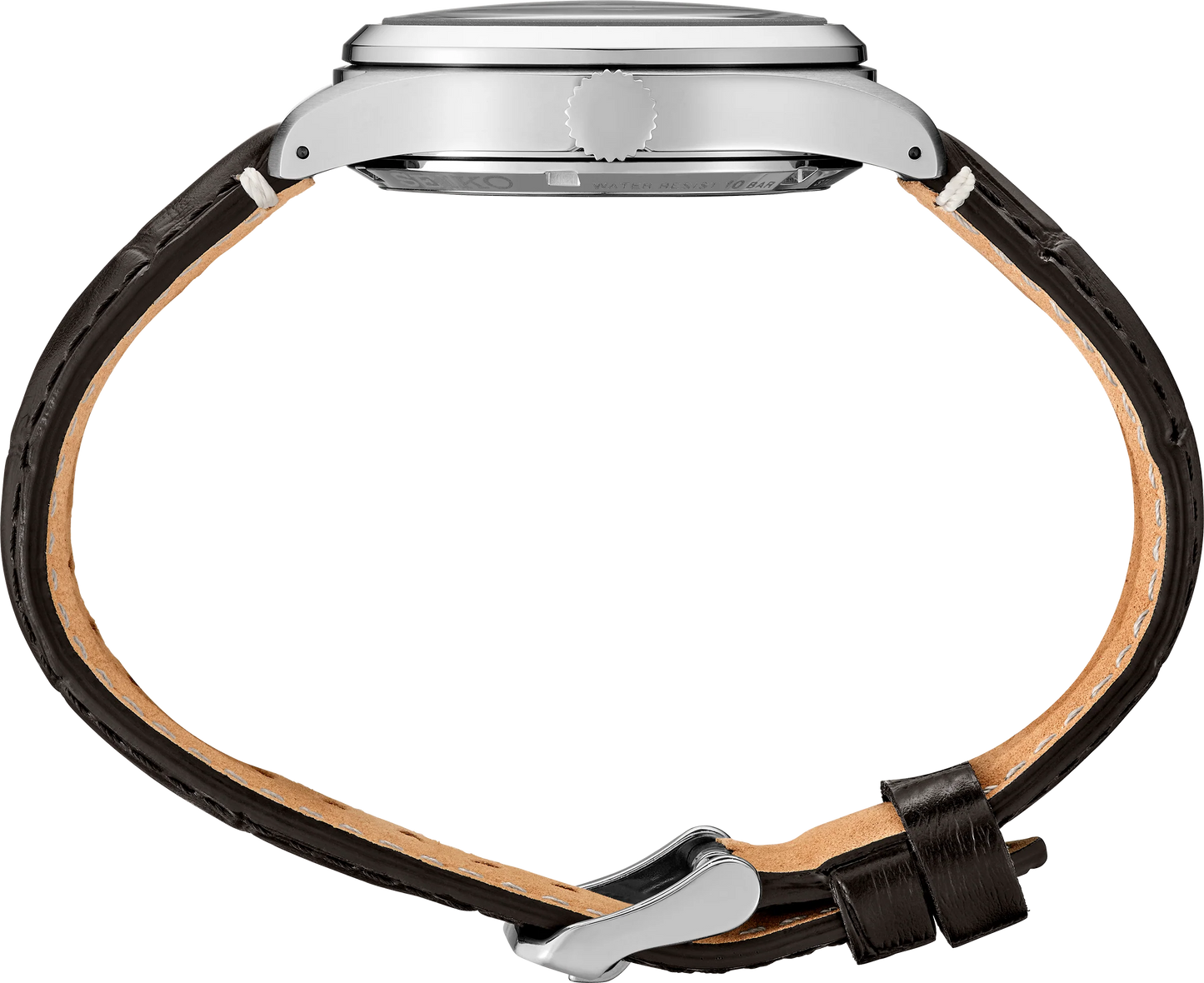 Seiko 5 Sports Yuto Horigome Limited Edition Watch – Black-Brown Gradient Dial with Leather Strap and Pilot-Inspired Design, 4R36 Automatic Movement, Limited to 4,000 Pieces