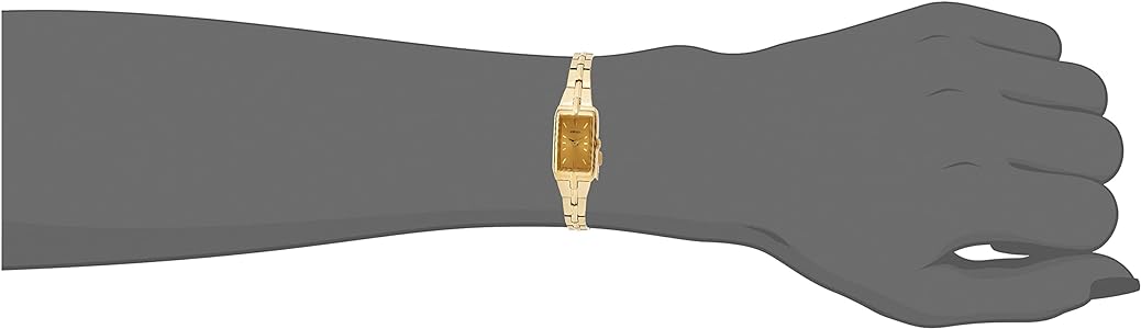 Seiko Essentials SWR048 Women's Watch – Champagne Dial, Gold-Tone Hands, Gold Stainless Steel Bracelet, Jewelry-Inspired Design, Quartz Movement