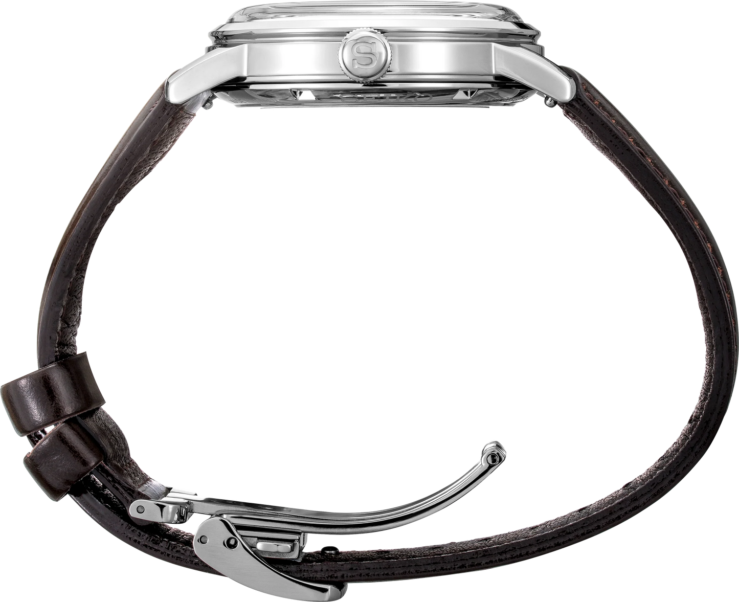 Seiko Presage SRPE41 - 38.5mm Stainless Steel Cocktail Time Watch, Deep Red Dial, 50m Water Resistance, Automatic Movement, Brown Leather Strap