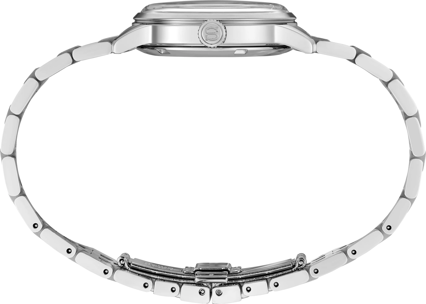 SEIKO Presage SRPL63 Cocktail Time – light green ice-textured dial with four diamonds, stainless steel case and bracelet, automatic movement, and 50m water resistance.