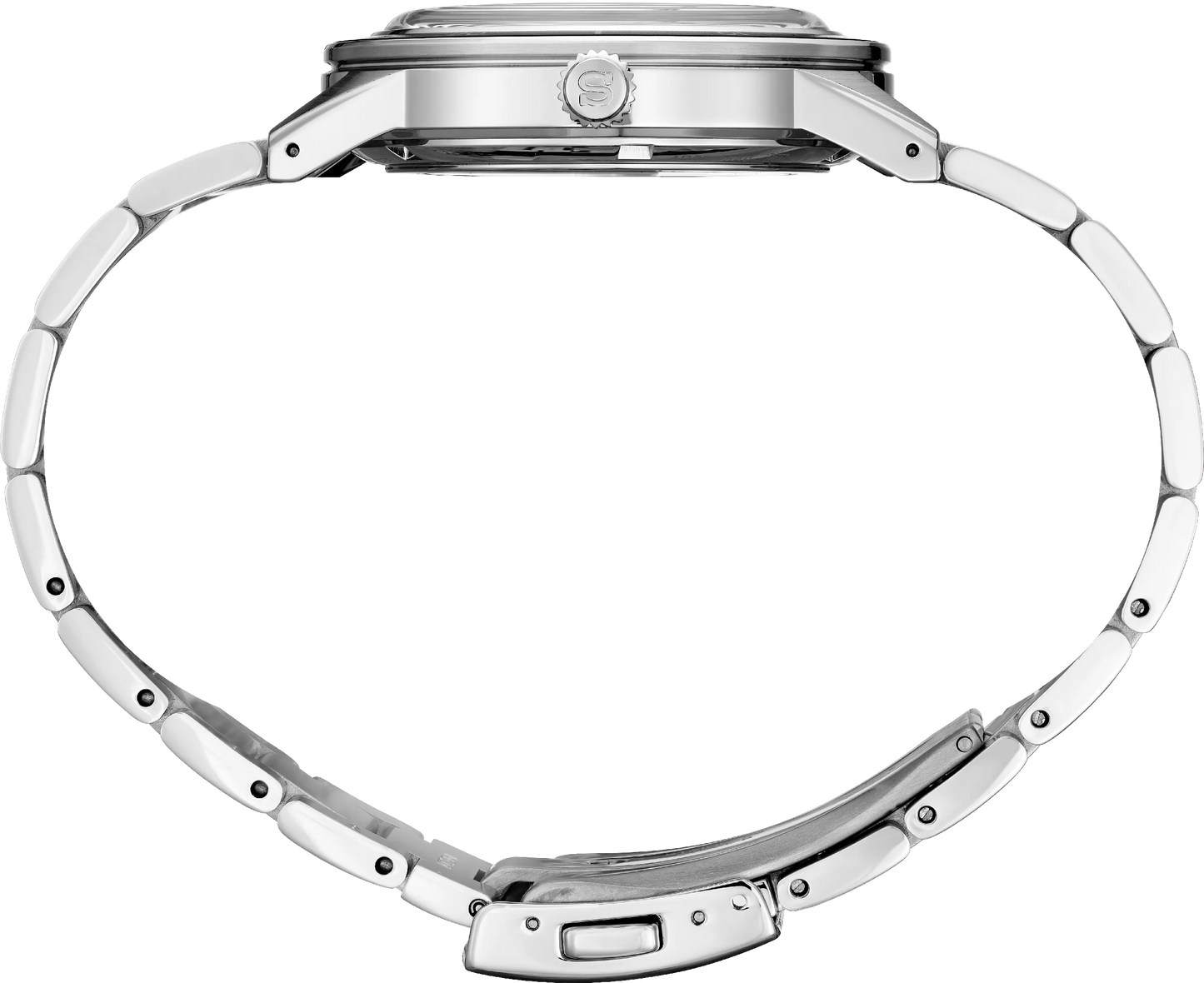 Seiko Presage SSA425 - 40.8mm Stainless Steel Style60’s Watch, Black Open-Heart Dial with 24-Hour Subdial, 50m Water Resistance, Automatic Movement