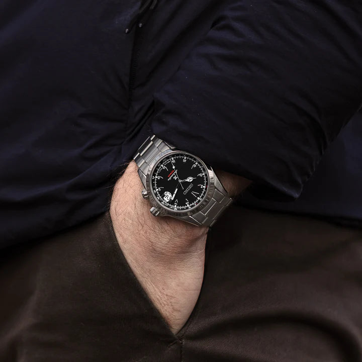 Seiko Prospex SPB117 - 39.5mm Stainless Steel Alpinist Watch, Black Dial, Inner Compass Bezel, 200m Water Resistance, Automatic 6R35 Movement