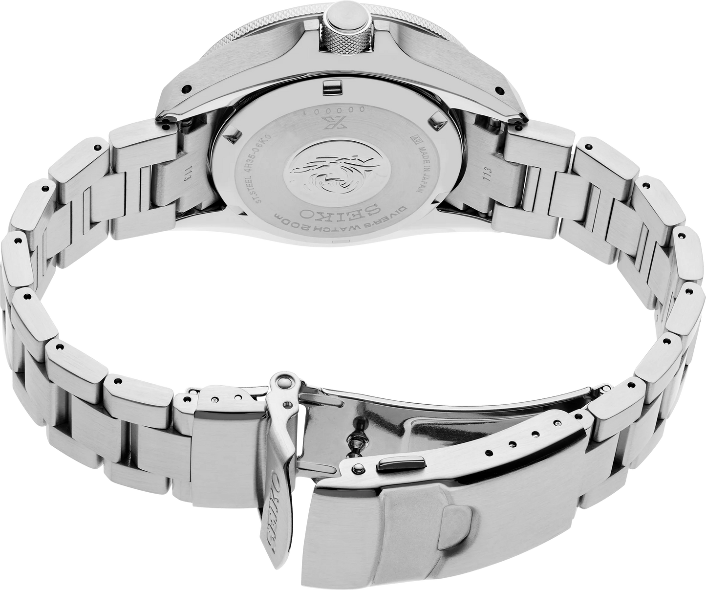 SEIKO Prospex SRPL51 Automatic Diver – blue dial and bezel, stainless steel case and bracelet, automatic movement, and ISO-certified 200m water resistance.
