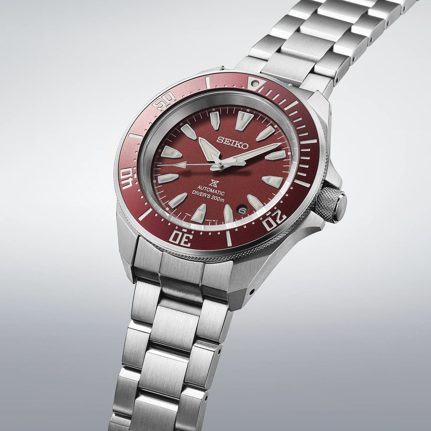 Seiko Prospex SRPL11 Diver’s Watch - 41.7mm Stainless Steel, Red Dial, 200m Water Resistance, Automatic 4R35 Movement