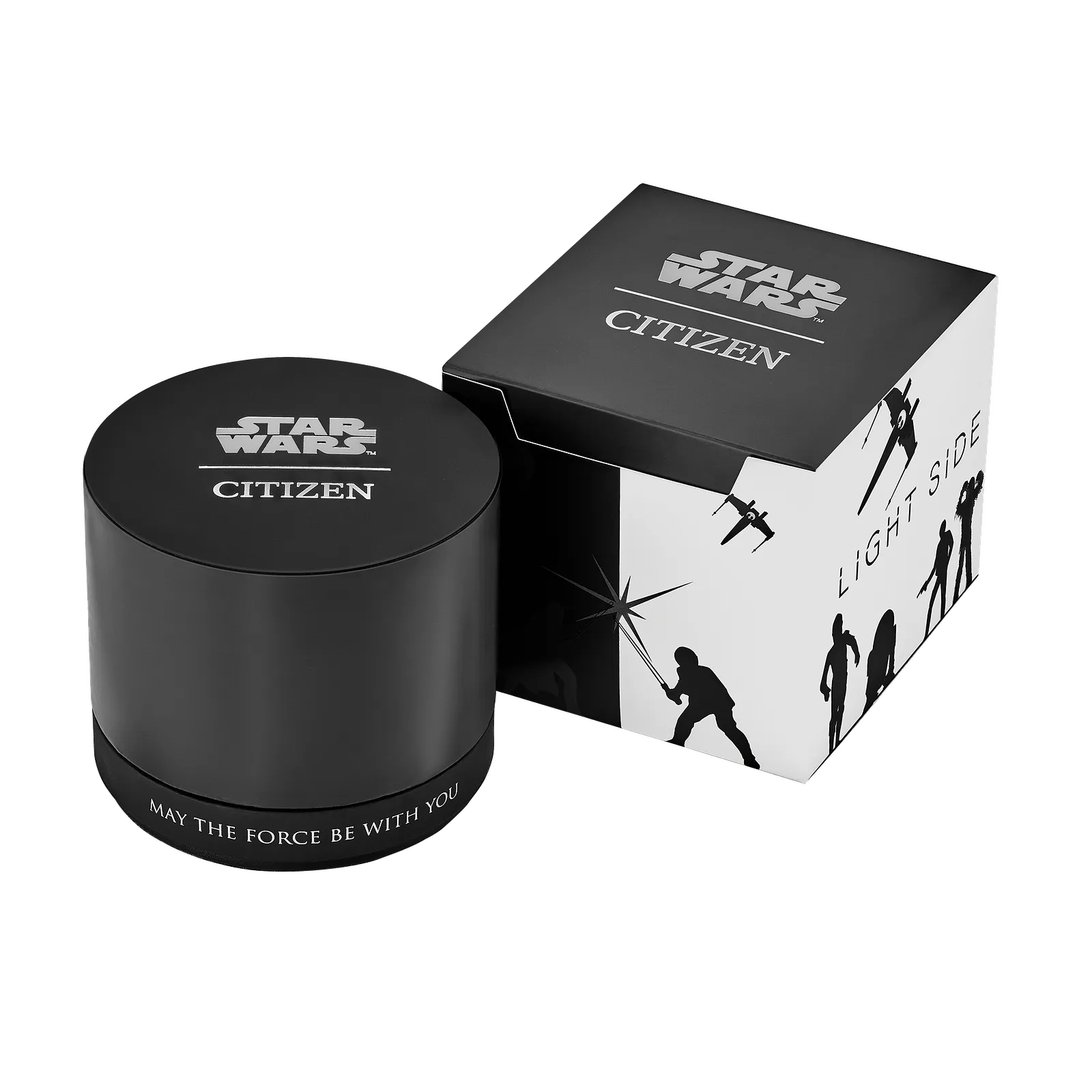 Citizen Star Wars AW1606-06W Death Star Vader’s Shadow Edition Watch – 45mm Black Ion-Plated Case, Eco-Drive, Red Second Hand, Imperial Dial with Darth Vader Design