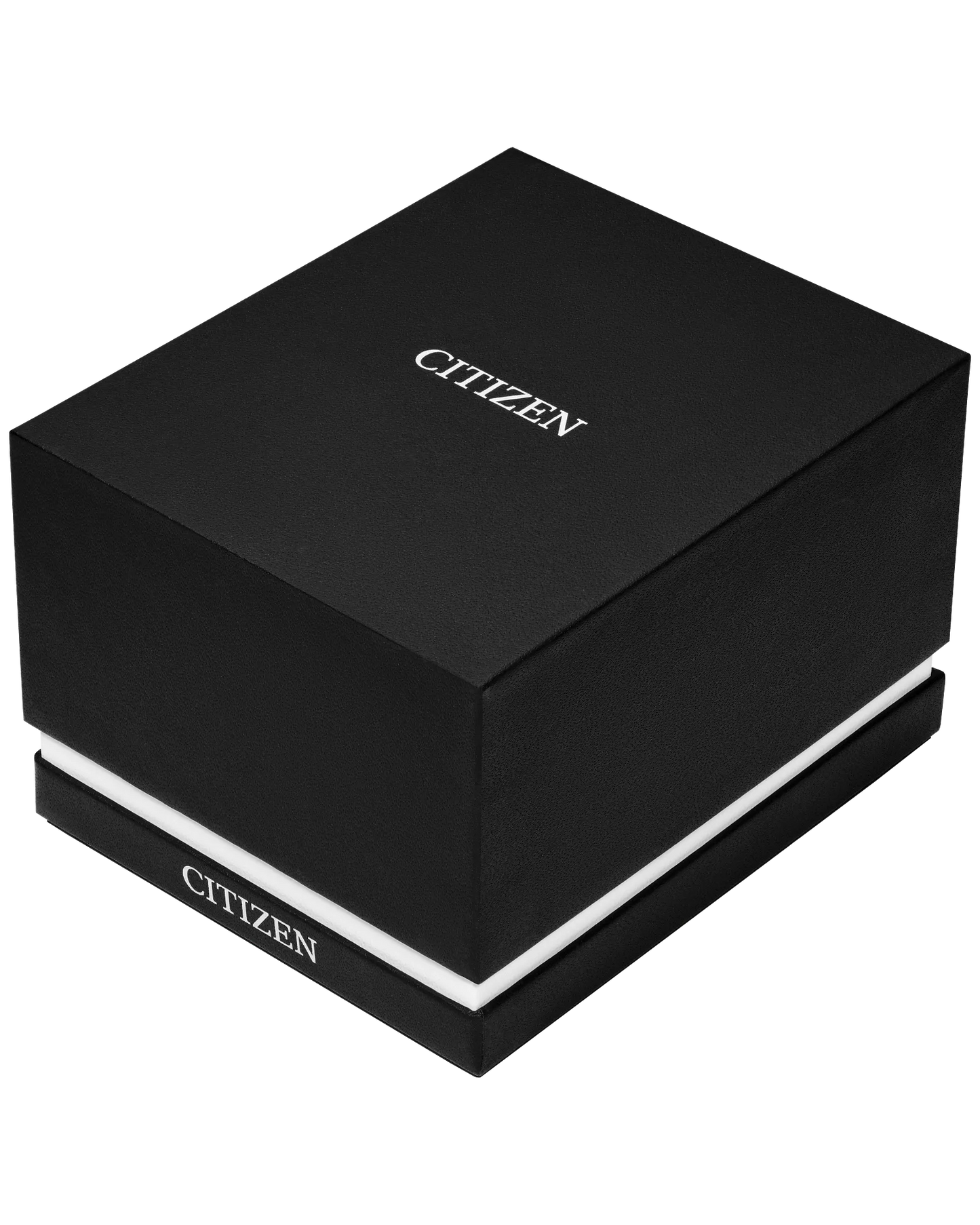 Black Citizen watch box on a white background