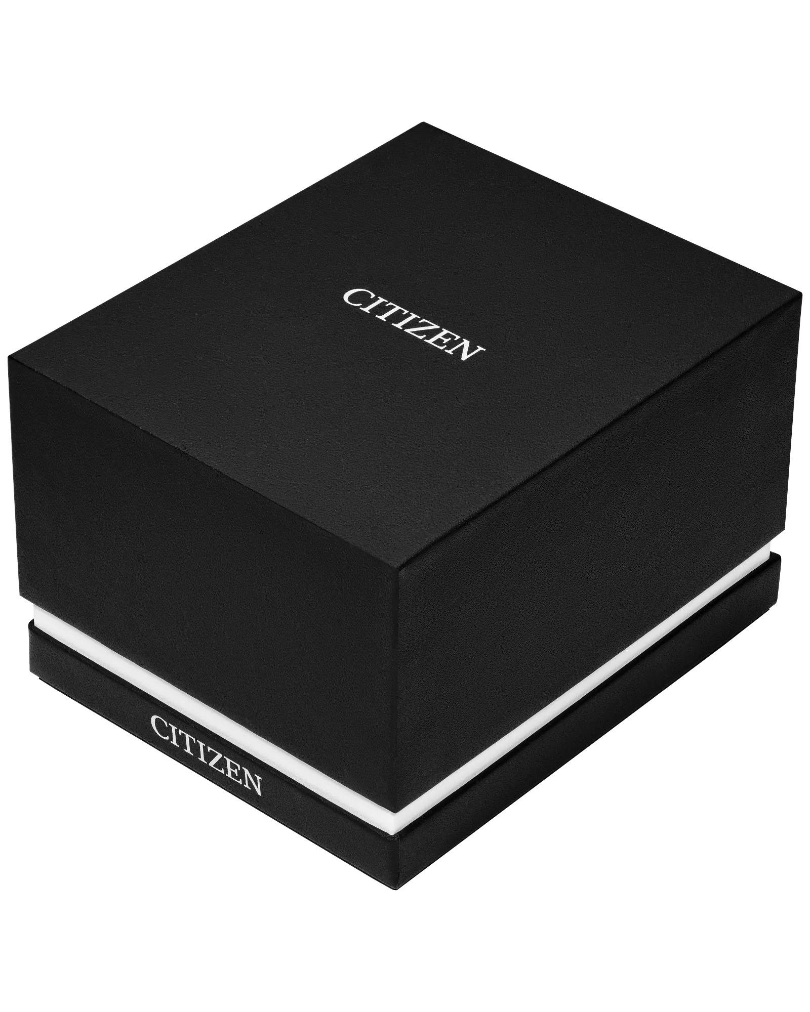 Black Citizen watch box on a white background