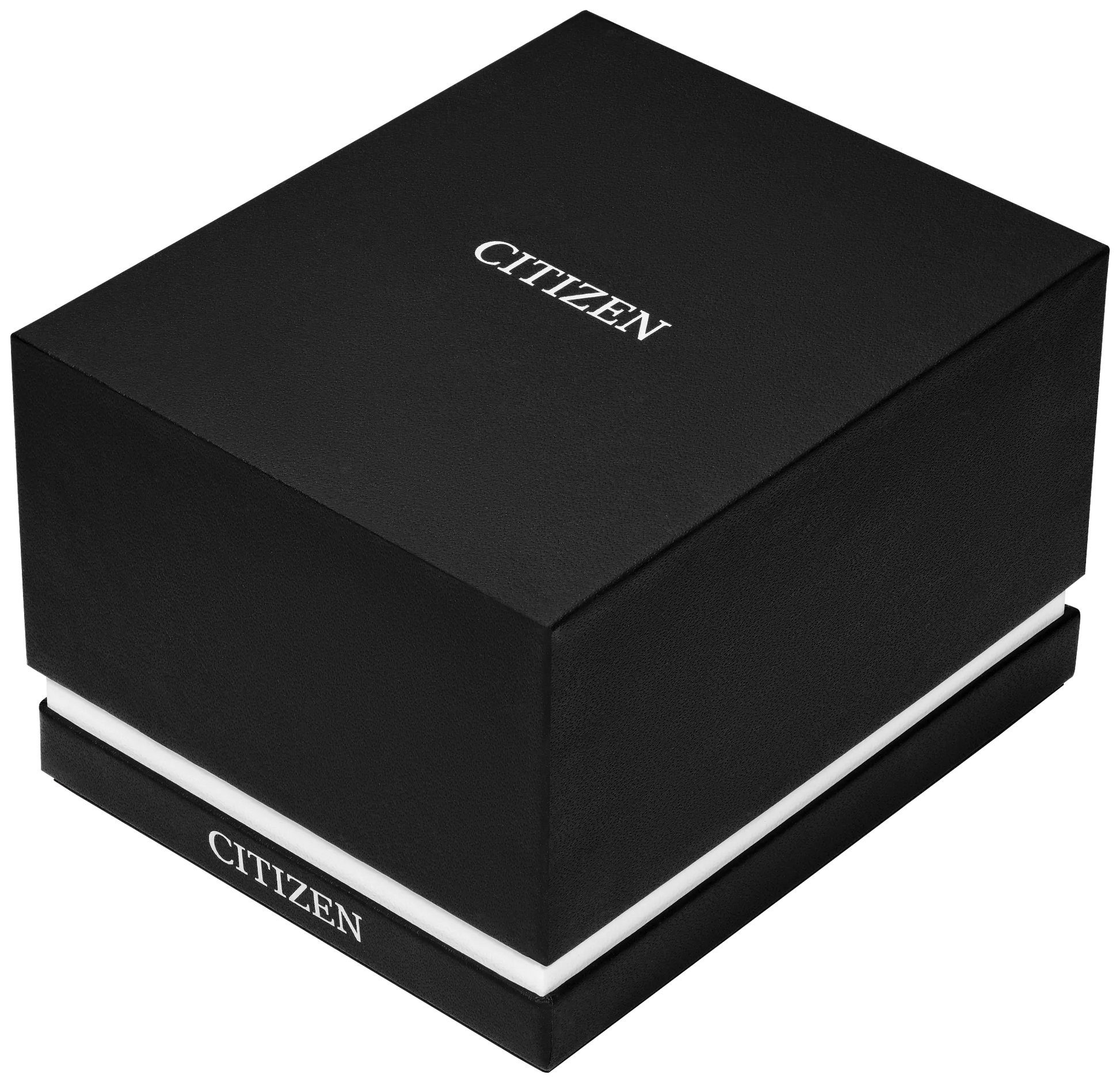 Black Citizen watch box on a white background