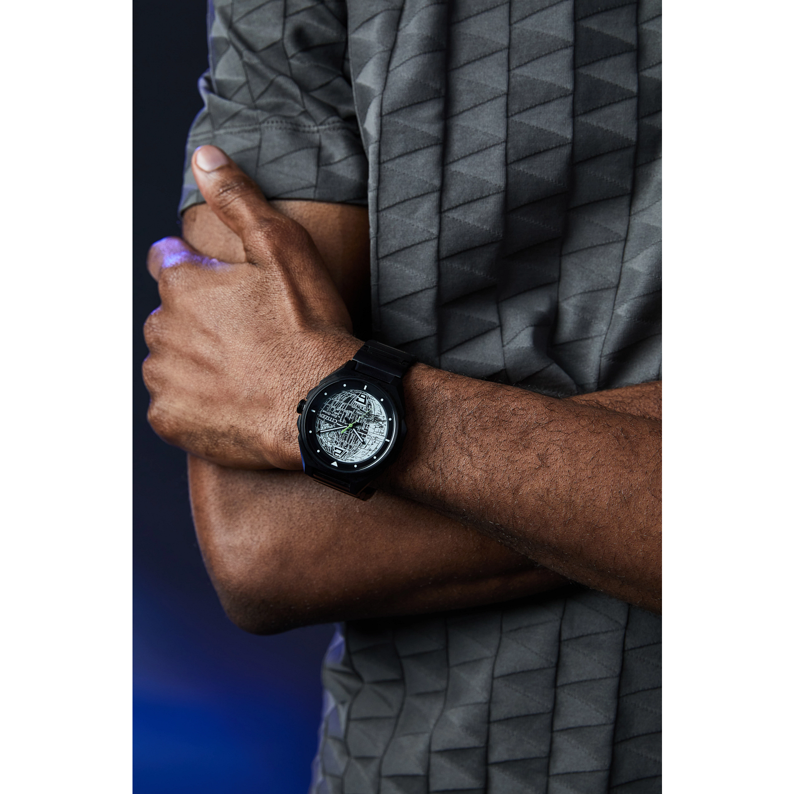 Citizen Star Wars BJ6539-50W Death Star 2 Watch – 41mm Black Ion-Plated Stainless Steel, Eco-Drive, Lightsaber Hands, Two-Tone Dial, Domed Crystal, Collector’s Edition for Star Wars Fans