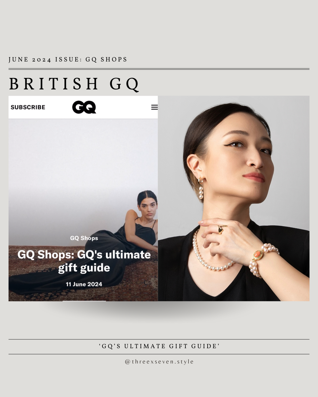 Double-Strand Japanese Akoya Pearl & Coral Bracelet - 8.5mm White Rose Baroque Pearls, AAA Luster, Gold-Plated Clasp with Coral, 7-inch, Featured in Vogue, GQ, and Harper’s Bazaar.