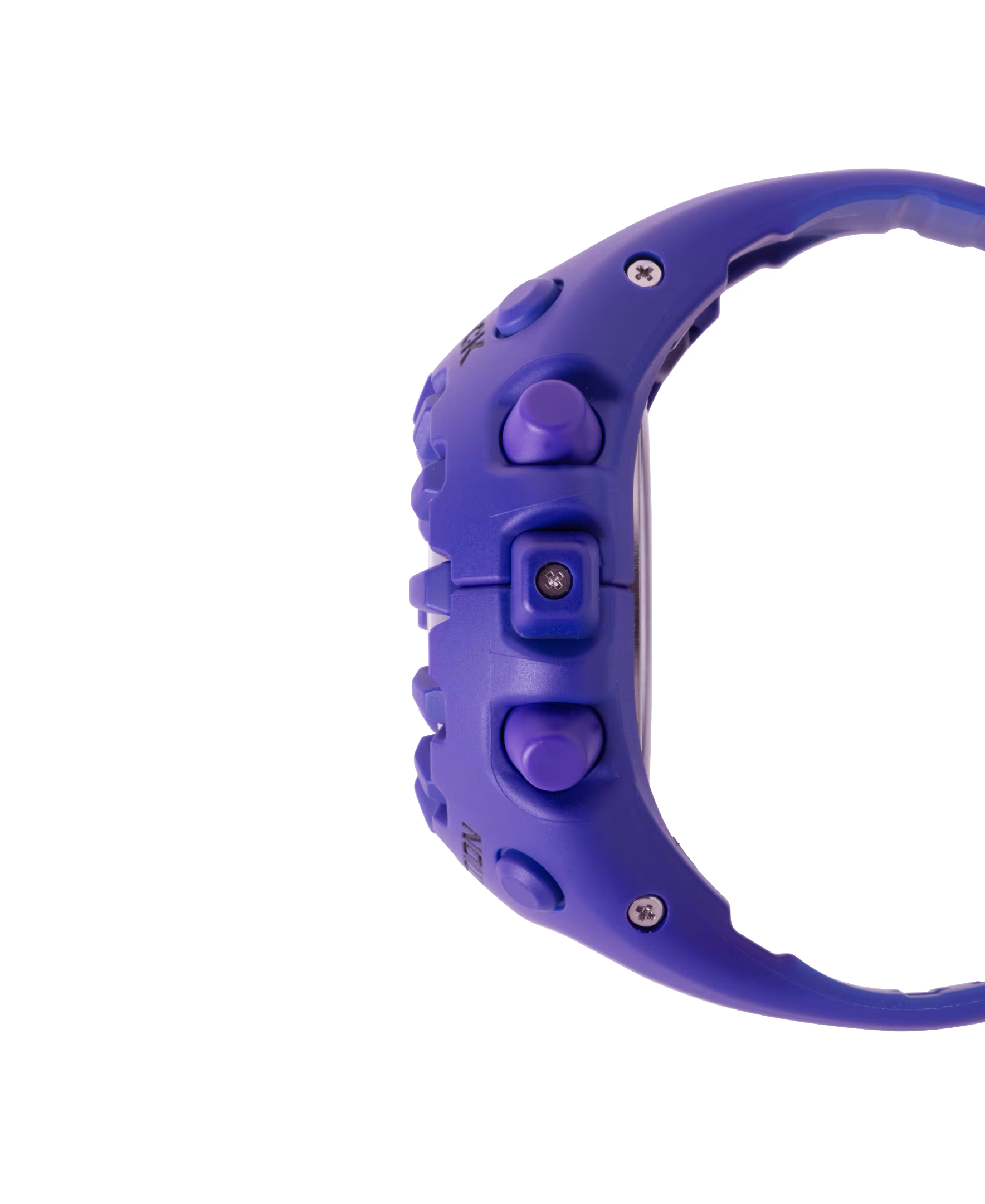 Casio G-SHOCK GA-V01 Series GAV01-2A in vivid purple – futuristic sculpted case, metallic dial accents, Shock Release Hand technology, 200m water resistance, and 10-year battery life.
