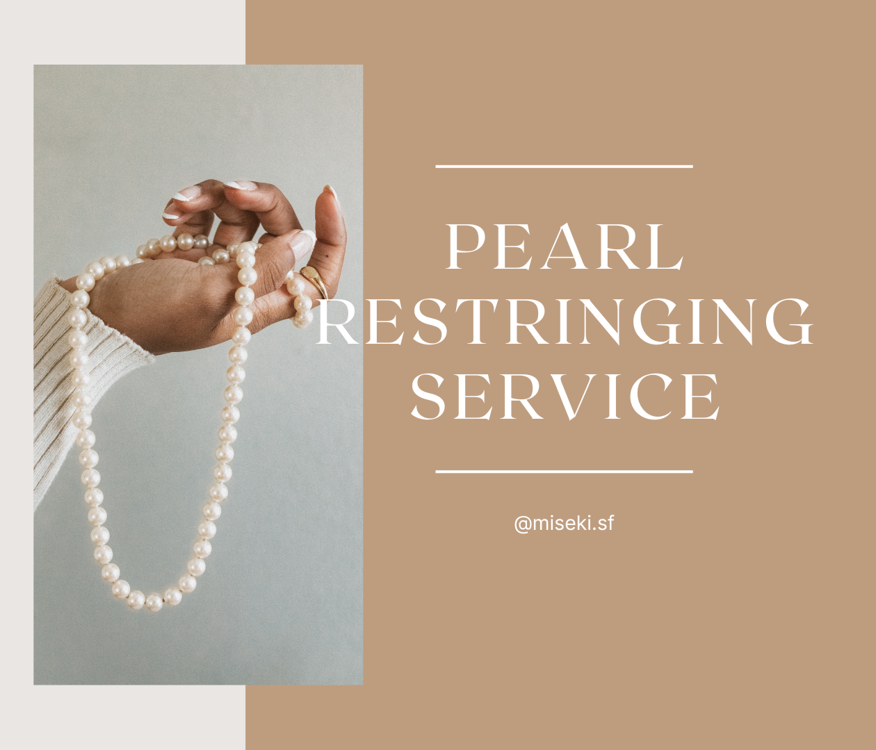 Entrust pearls to Japanese experts for superior restringing.Utilize tradition-rich techniques for unmatched quality.Fast same-day service for items up to 18 inches.Unique blend embodies Japan's legendary pearl heritage.