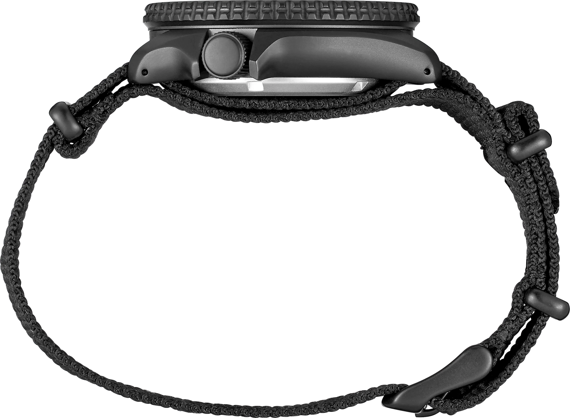 SEIKO 5 Sports SRPD79 Automatic Watch – All-Black Design with Nylon Strap, 42.5mm Case, Day-Date, 100M Water Resistant