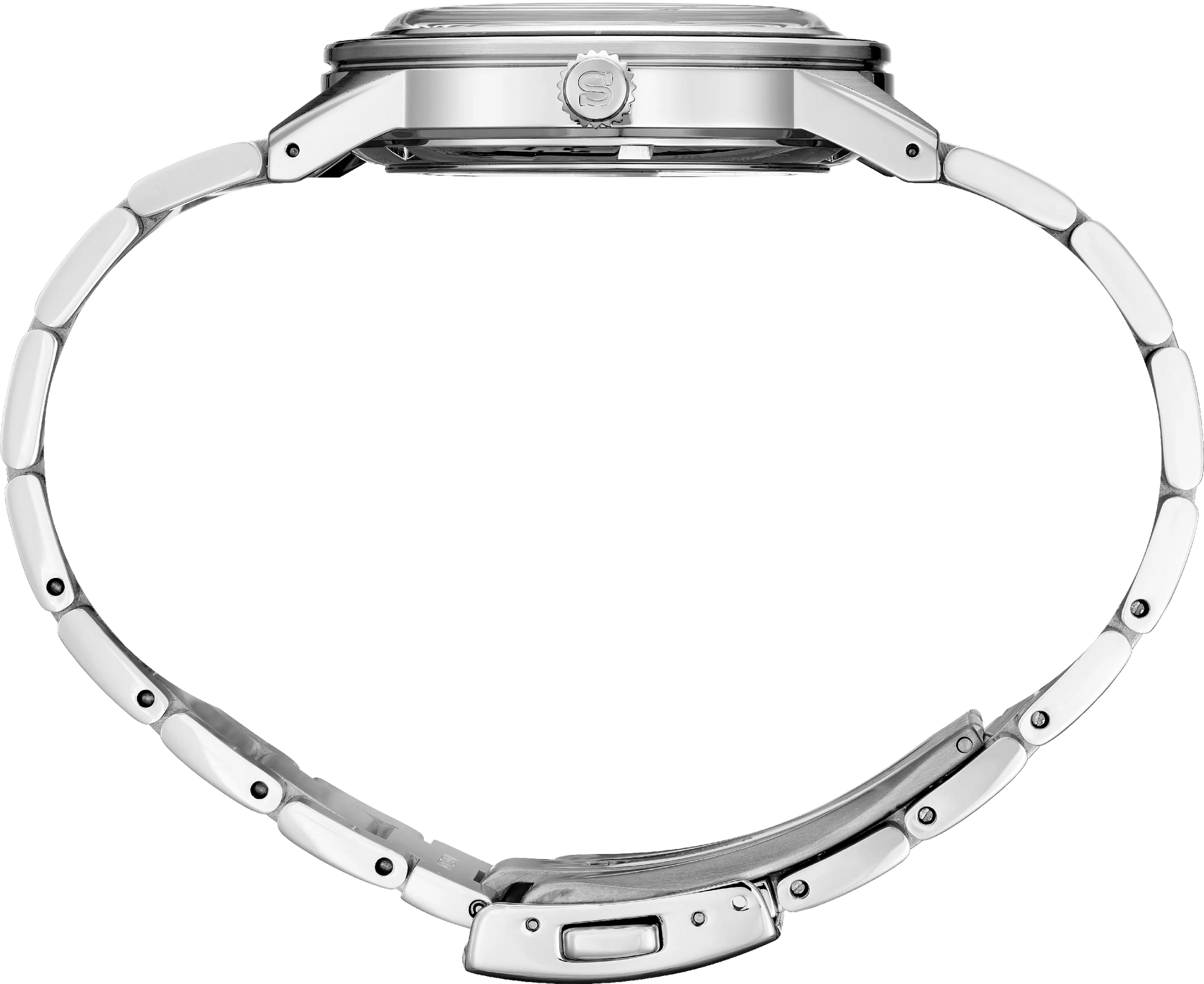 Seiko Presage SSA425 - 40.8mm Stainless Steel Style60’s Watch, Black Open-Heart Dial with 24-Hour Subdial, 50m Water Resistance, Automatic Movement