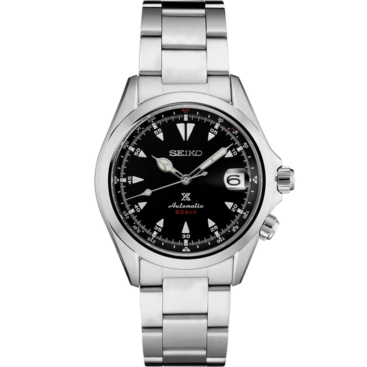 Seiko Prospex SPB117 - 39.5mm Stainless Steel Alpinist Watch, Black Dial, Inner Compass Bezel, 200m Water Resistance, Automatic 6R35 Movement