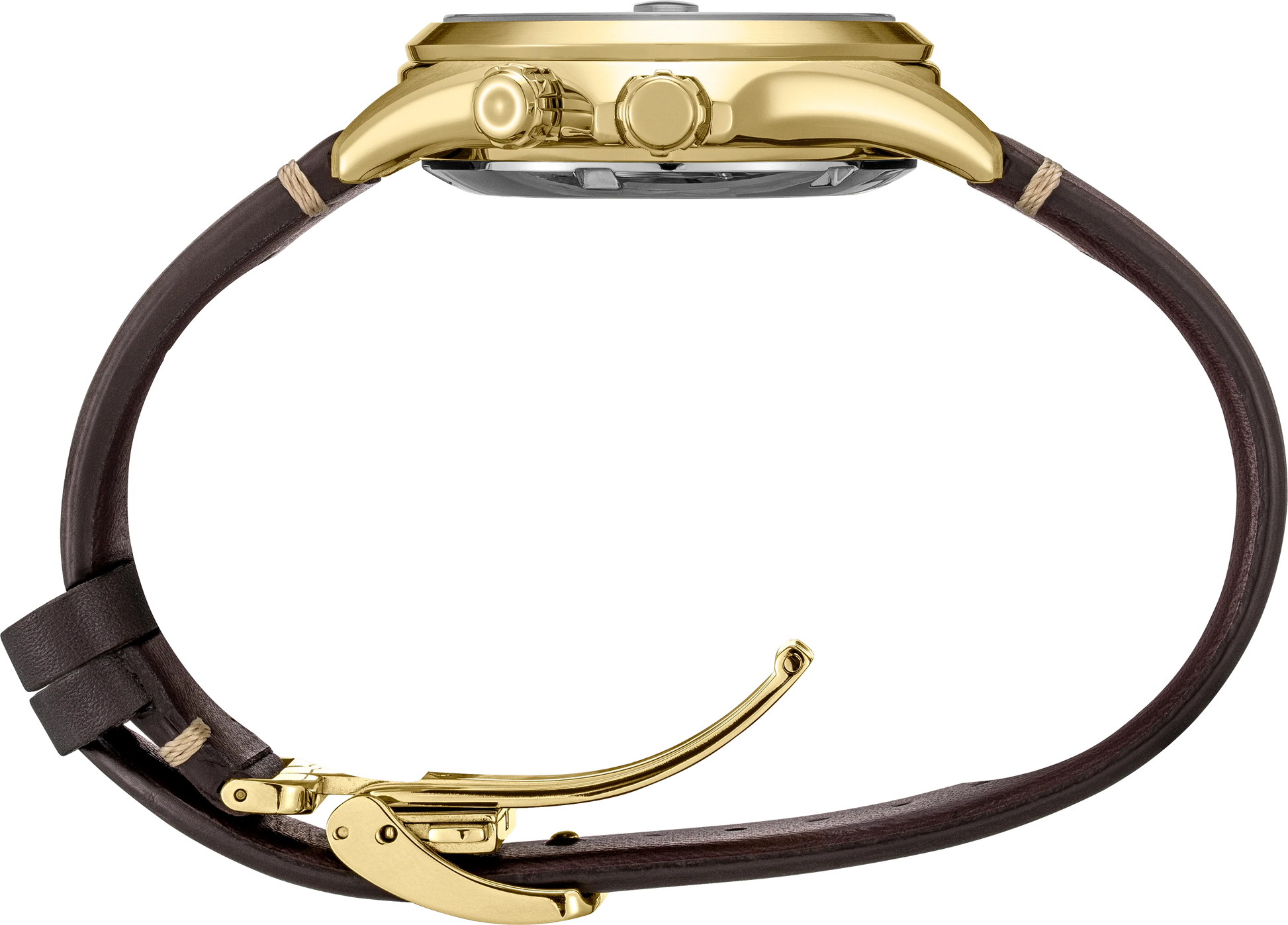 SEIKO PROSPEX SPB210 Alpinist – vintage-inspired green dial with gold accents, inner compass bezel, gold-tone stainless steel case, brown leather strap, automatic movement, and 200m water resistance