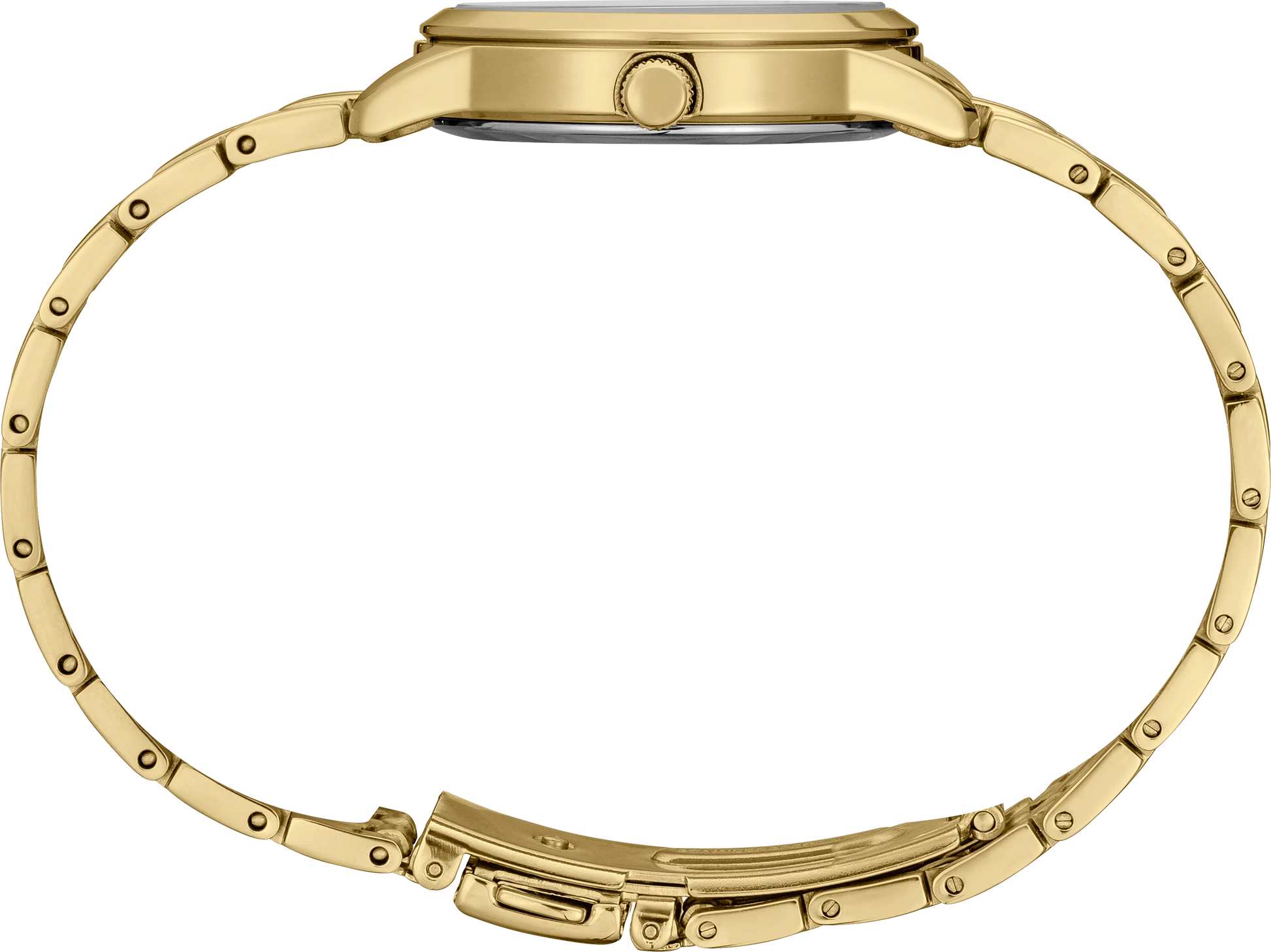 Seiko Essentials SUR444 Women’s Watch – Gold-Tone Stainless Steel, Champagne Dial, Date Display, 100M Water Resistant, Elegant Everyday Quartz Timepiece