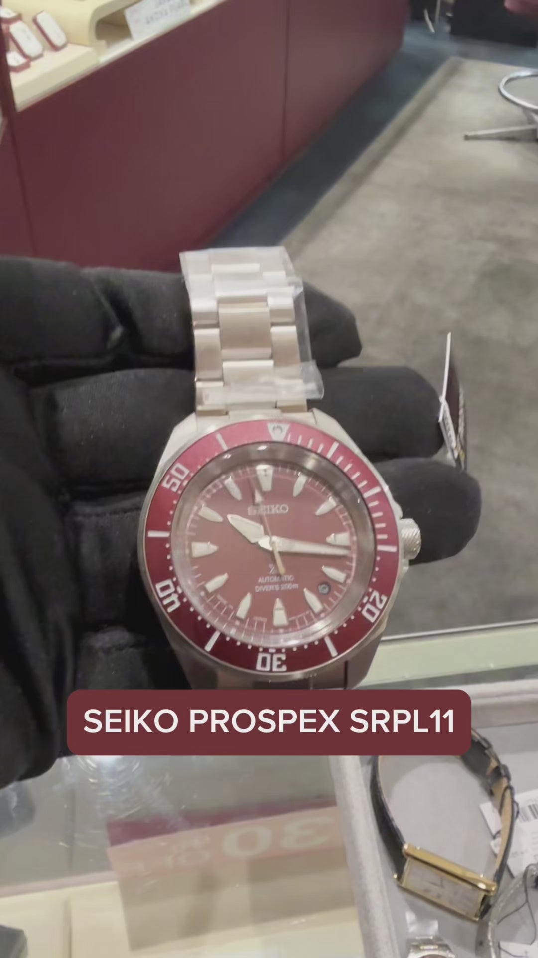 Seiko Prospex SRPL11 Diver’s Watch - 41.7mm Stainless Steel, Red Dial, 200m Water Resistance, Automatic 4R35 Movement