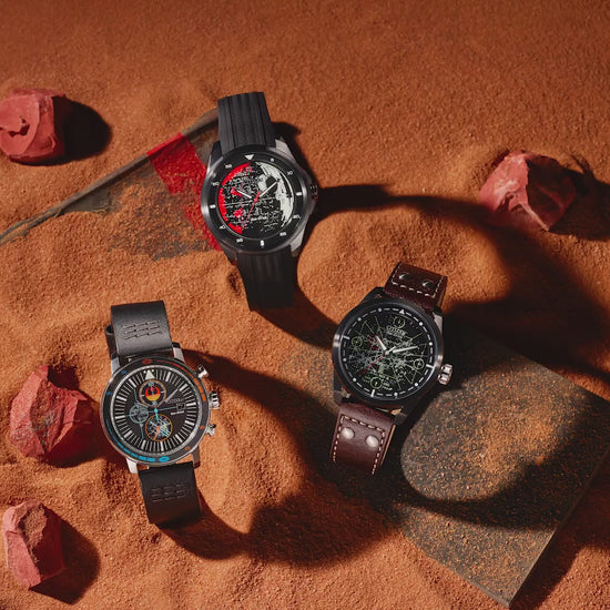 Citizen Star Wars AW1606-06W Death Star Vader’s Shadow Edition Watch – 45mm Black Ion-Plated Case, Eco-Drive, Red Second Hand, Imperial Dial with Darth Vader Design